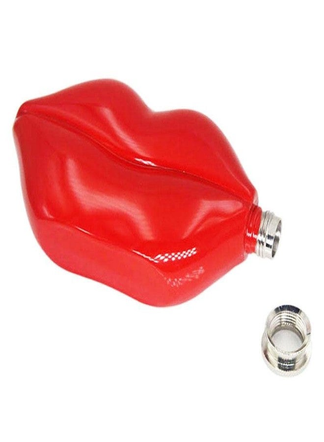 CNFLASK Lips Flask Stainless Steel Lips Shaped Hip Flask (5oz, Red) - Image 3